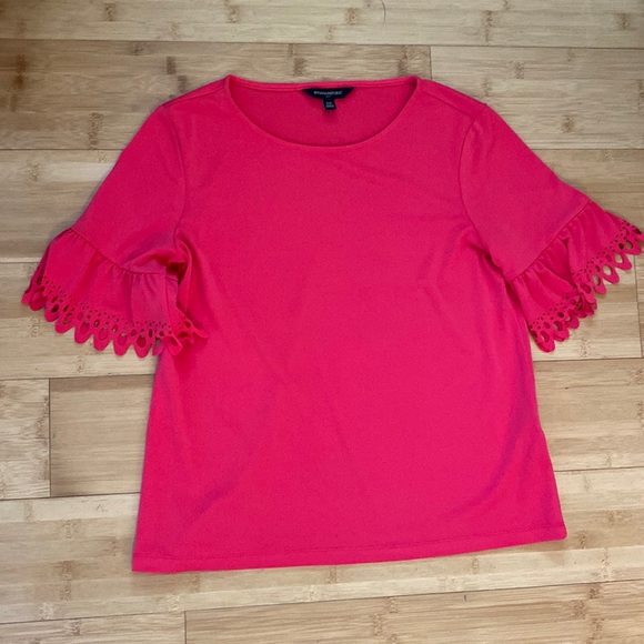 Banana Republic Pink Flare Sleeve Blouse in XS - Picture 2 of 4